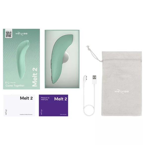 We-Vibe Melt 2 - äpiga juhitav õhulainetega kliitoristimulaator (türkiissinise värvi)