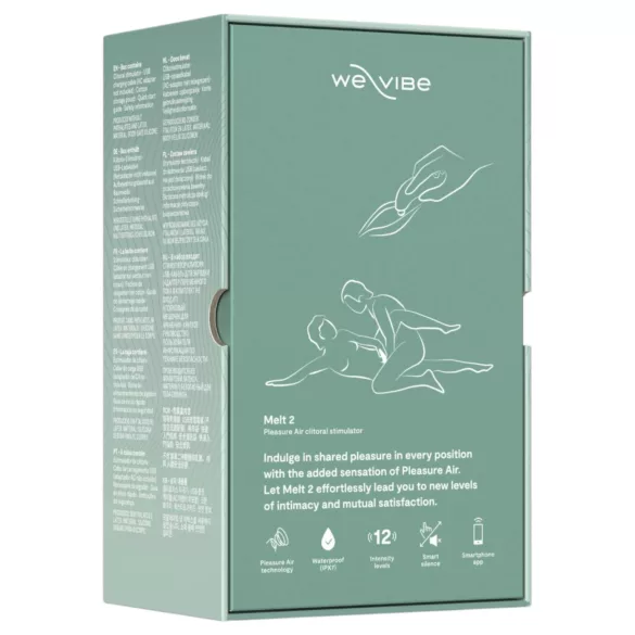 We-Vibe Melt 2 - äpiga juhitav õhulainetega kliitoristimulaator (türkiissinise värvi)