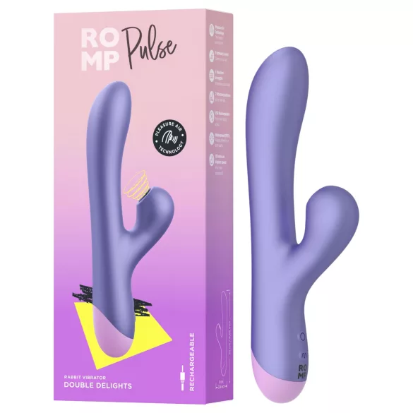 ROMP Pulse - G-punkti vibraator õhulainega kliimaksistimulaator lilla