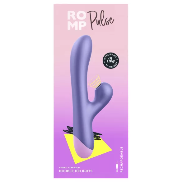 ROMP Pulse - G-punkti vibraator õhulainega kliimaksistimulaator lilla