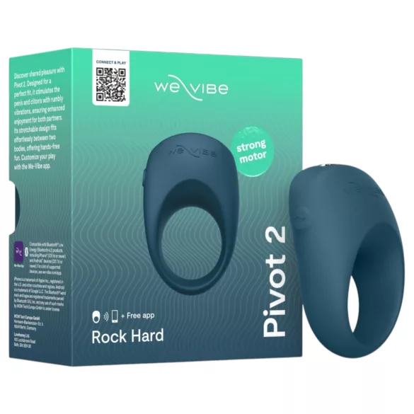 We-Vibe Pivot 2 - Äpiga juhitav vibreeriv peeniserõngas meestele (sinine)