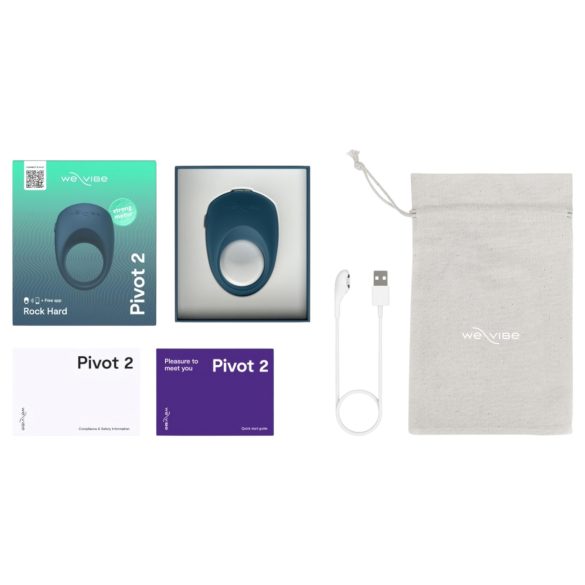 We-Vibe Pivot 2 - vibraatoriga erektsioonirõngas - sinine