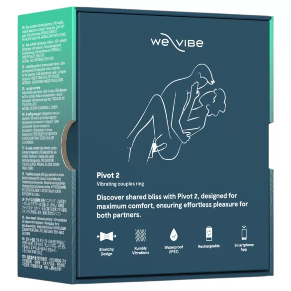 We-Vibe Pivot 2 - Äpiga juhitav vibreeriv peeniserõngas meestele (sinine)