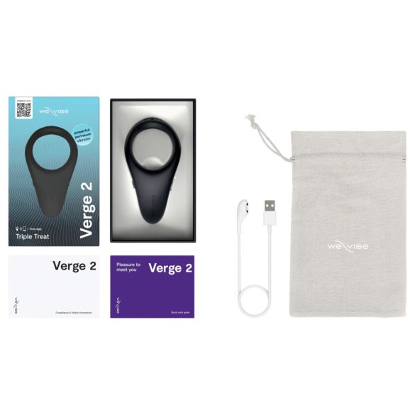 We-Vibe Verge 2 - nutikas vibraatoriga peeniserõngas - must