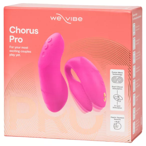 We-Vibe Chorus Pro - rakenduse ja puldiga paarivibraator (roosa)