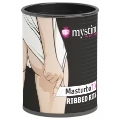 Mystim - masturbaator Ribbed Rita - sooneline valge