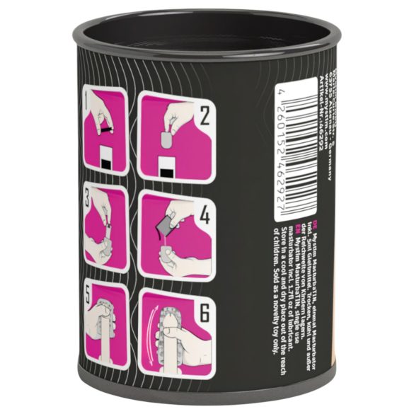 Mystim MasturbaTIN Swirl Girl - masturbaator lainekujuline valge