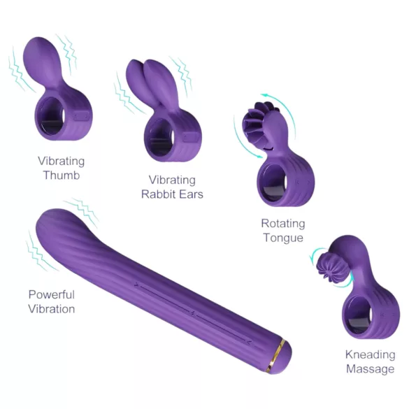 Magic Stick S1 - multifunktsionaalne vibraator - lilla