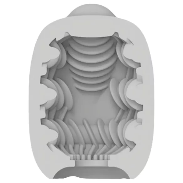 VIBEGGS Ribs Delight - vibreeriv munamasturbaator (valge)