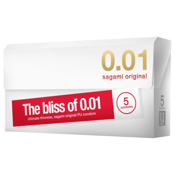 Sagami Original 0.01 - kondoomid - 55mm - 5 tk