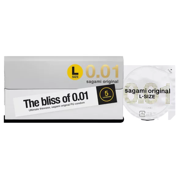 Sagami Original 0,01 L - kondoomid - 58mm - 5 tk