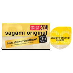 Sagami Original 0,02 XL - kondoomid - XL suurus 61mm - 6 tk