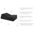 Liberator Wedge/Ramp - 2-osaline sekspadi komplekt (must)