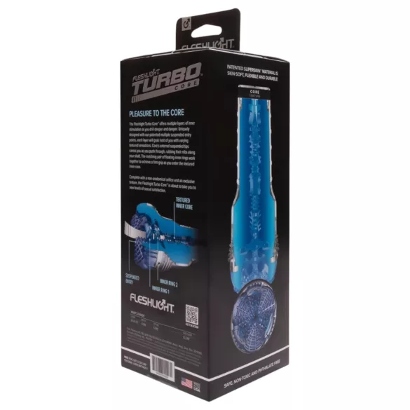 Fleshlight Turbo Core - vaakumiga masturbaator - sinine