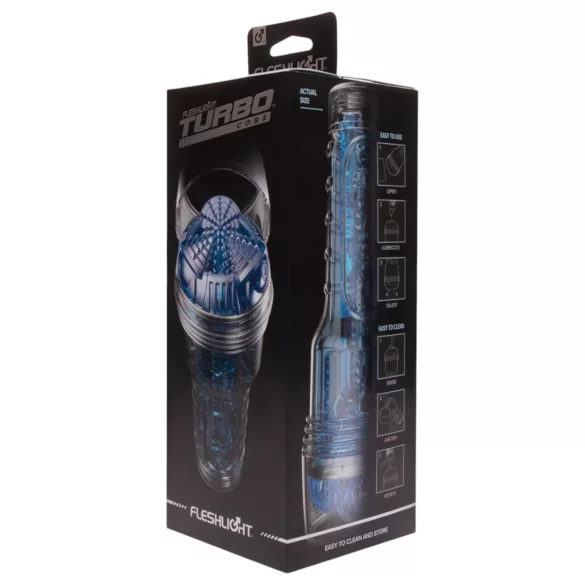 Fleshlight Turbo Core - vaakumiga masturbaator - sinine