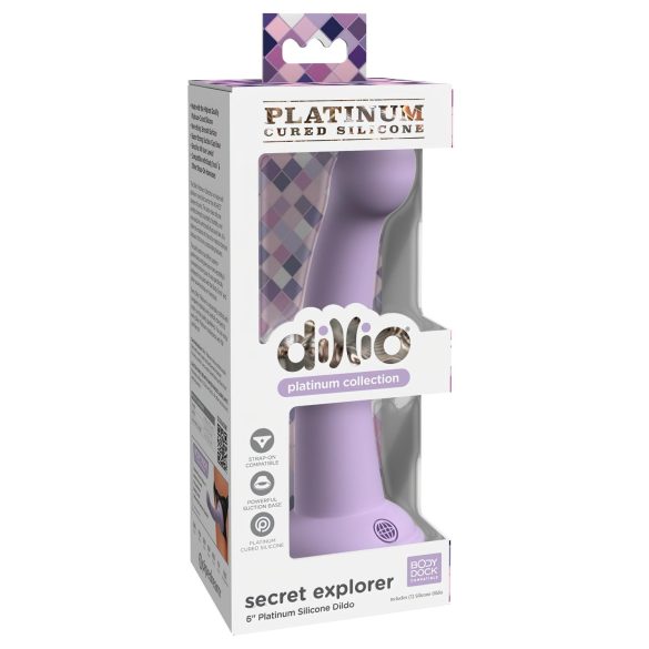 Dillio Secret Explorer - iminapaga dildol (17cm) - lilla