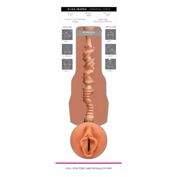 Fleshlight Eliza Ibarra Ethereal - elutruu kunstvagiina (naturaalne)