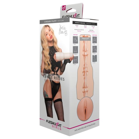 Fleshlight Kenzie Reeves Creampuff - tõetruu vistnukk (naturaalne)