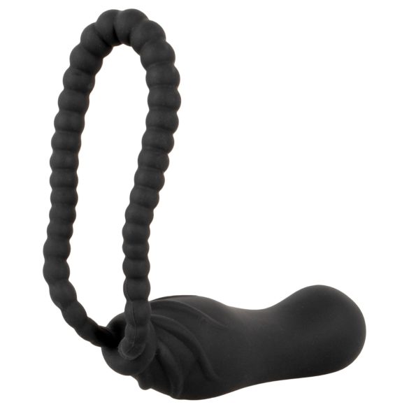 Black Velvets Perfect Fit - strap-on dildo - musta