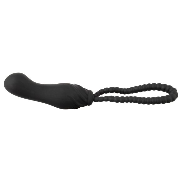 Black Velvets Perfect Fit - strap-on dildo - musta