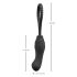 Black Velvets Perfect Fit - strap-on dildo - musta