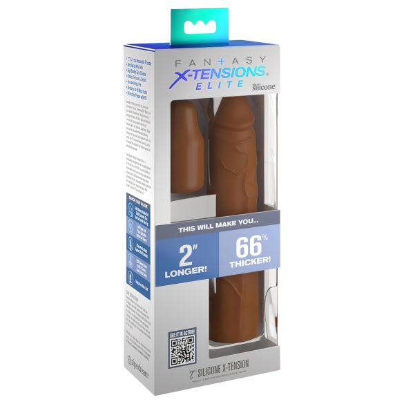 X-TENSION Elite 2 - kohandatav peenisemansett (pruun)