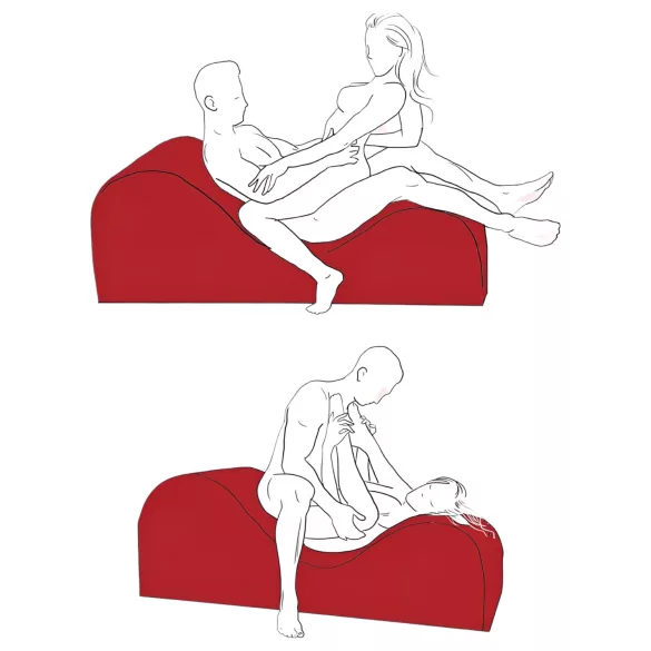 Liberator Esse Lounger - tantra tugitool - 3-osaline - punane