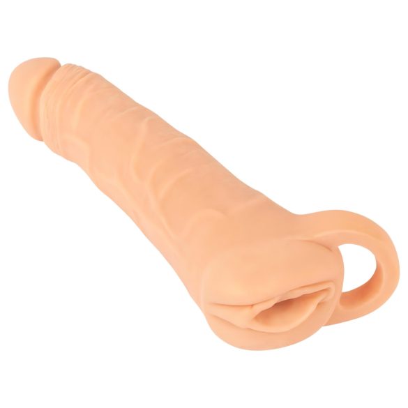 Nature Skin - 2in1 tupe ja peenisemansett - 23cm (naturaalne)