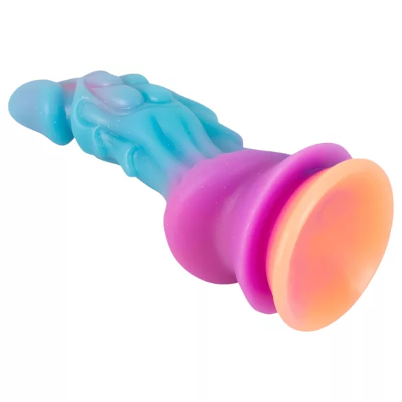 Beasty Cocks - tulnukalik silikoondildo (sinine-oranž)
