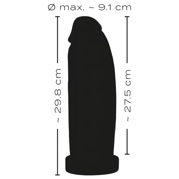 realistixxx Real Giant - giga dildo - 30 cm (must)