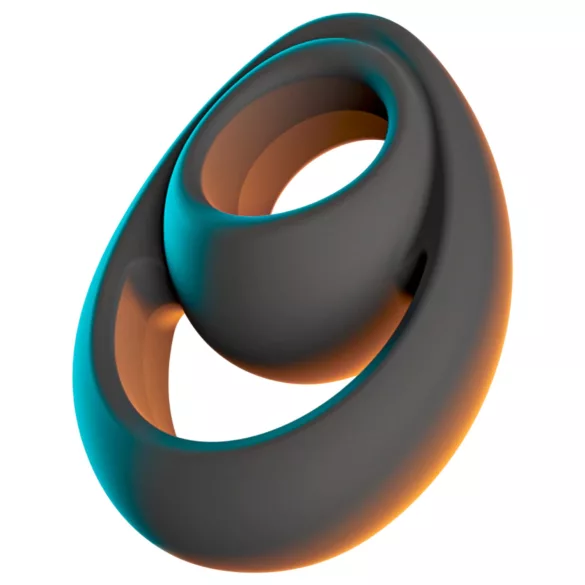 Erecto - peenise ja munandite rõngas - tugev - must