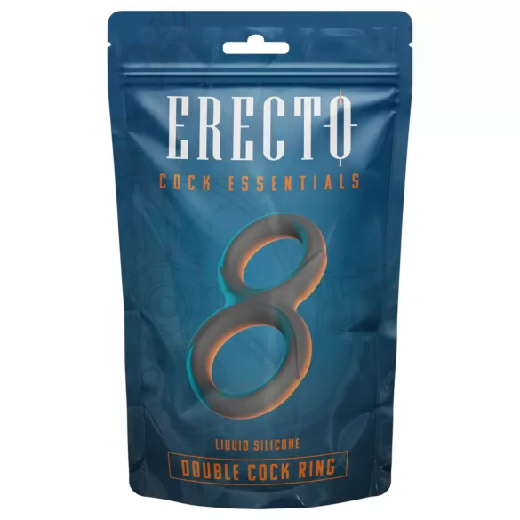 Erecto - topelt peenisekõru - must