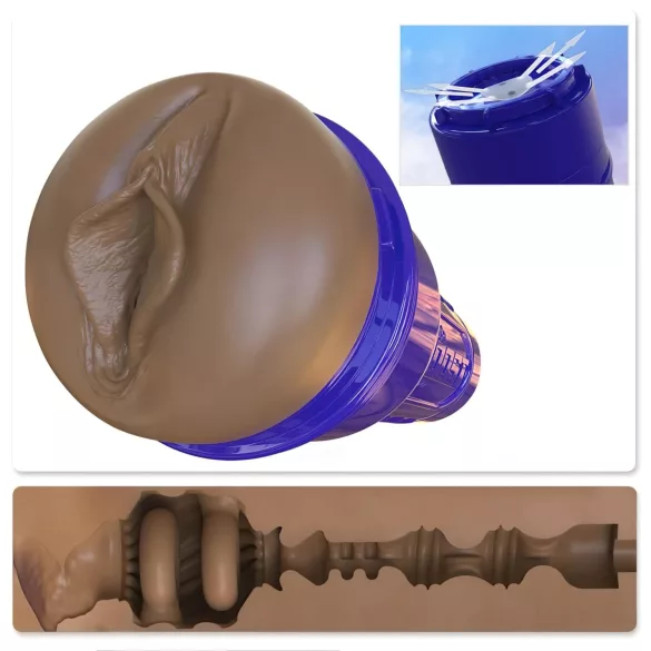 Fleshlight Boost Bang - masturbaator realistliku tupega - pruun