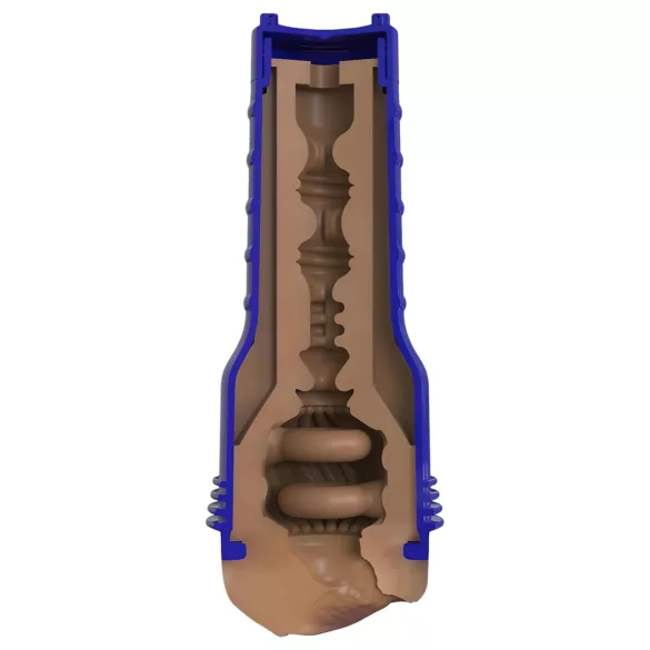 Fleshlight Boost Bang - masturbaator realistliku tupega - pruun