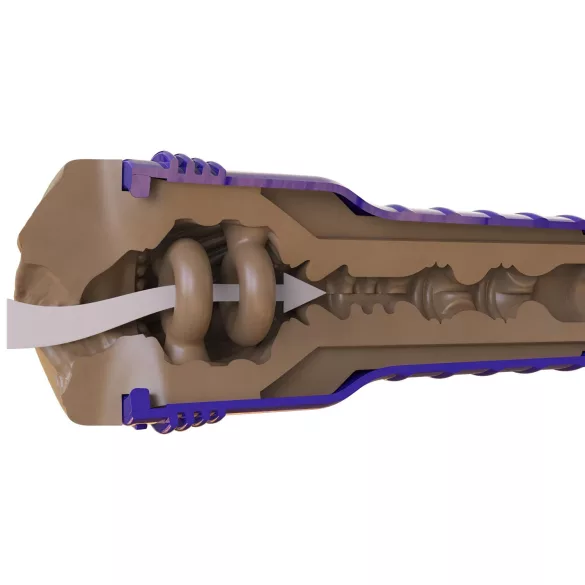 Fleshlight Boost Bang - masturbaator realistliku tupega - pruun