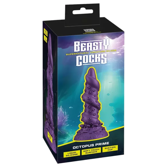 Beasty Cocks Octopus Prime - kaheksajala dildo - lilla