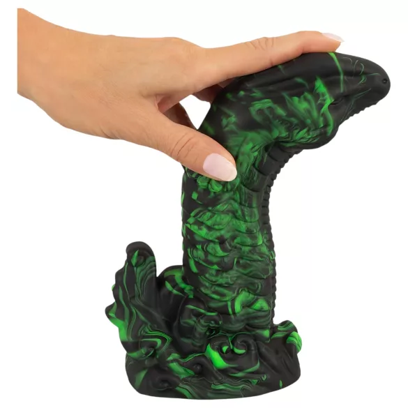 Beasty Cocks Lizard Peak - dildo - sisalikukujuline - roheline-must