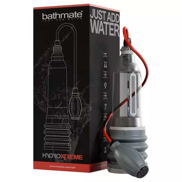 Bathmate HydroXtreme 8 - hüdropumba komplekt (läbipaistev)
