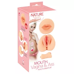 Nature Skin - tuppe ja suu masturbaator (naturaalne)