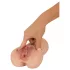 Realistixxx Real Stroker - elutru vagina ja anaalmasturbaator (nahatooniline)