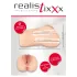 Realistixxx Real Stroker - elutru vagina ja anaalmasturbaator (nahatooniline)