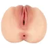 Realistixxx Real Stroker - elutru vagina ja anaalmasturbaator (nahatooniline)