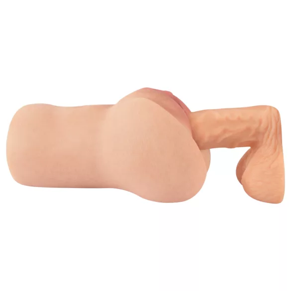 Realistixxx Real Stroker - elutru vagina ja anaalmasturbaator (nahatooniline)