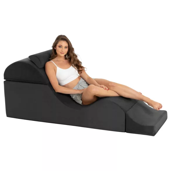 Liberator Aria Flip Chaise - muudetav tantra diivanmõõbel - 3-osaline (must)