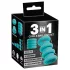 You2Toys - 3in1 peenise- ja munandiringide komplekt (türkiissinine)