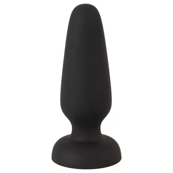 Black Velvets - silikoonist anaalplokk iminapaga (must) - S