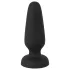 Black Velvets - silikoonist anaalplokk iminapaga (must) - S