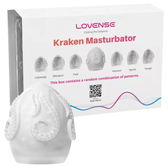 LOVENSE Kraken - masturbeerimismuna - 6 tk (valge)