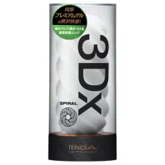 TENGA 3Dx Spiral - spiraalimustriline masturbator (valge)