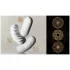 TENGA 3Dx Flow - lainelise mustriga masturbaator (valge)